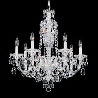 Buy polished-silver-with-heritage-crystal-glass-and-clear-shade Sterling Chandelier by Schonbek