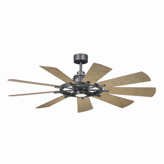 Gentry Outdoor (Damp) Ceiling Fan with Light by Kichler
