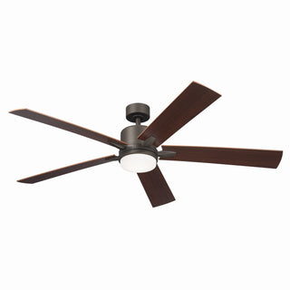 Buy olde-bronze-finish-with-walnut-blades Lucian Elite XL Ceiling Fan with Light by Kichler
