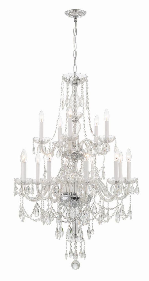 Traditional Crystal Outdoor (Damp) Chandelier by Crystorama