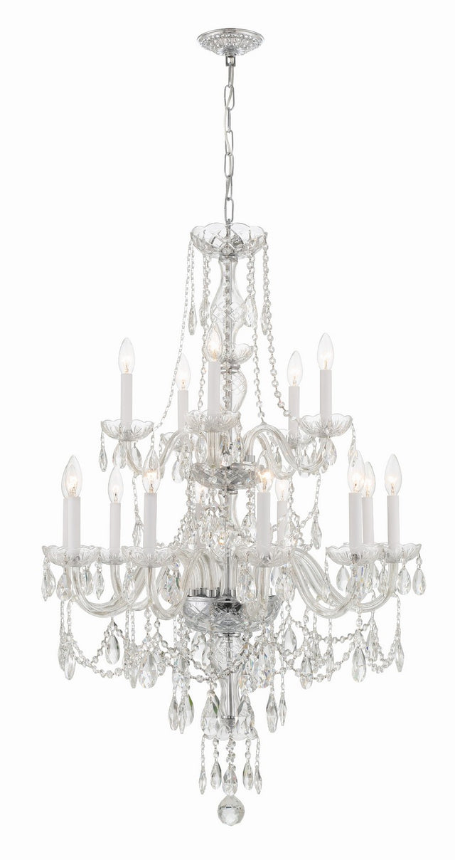 Traditional Crystal Outdoor (Damp) Chandelier by Crystorama