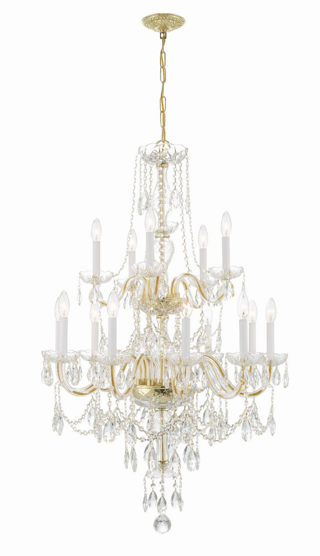 Traditional Crystal Outdoor (Damp) Chandelier by Crystorama