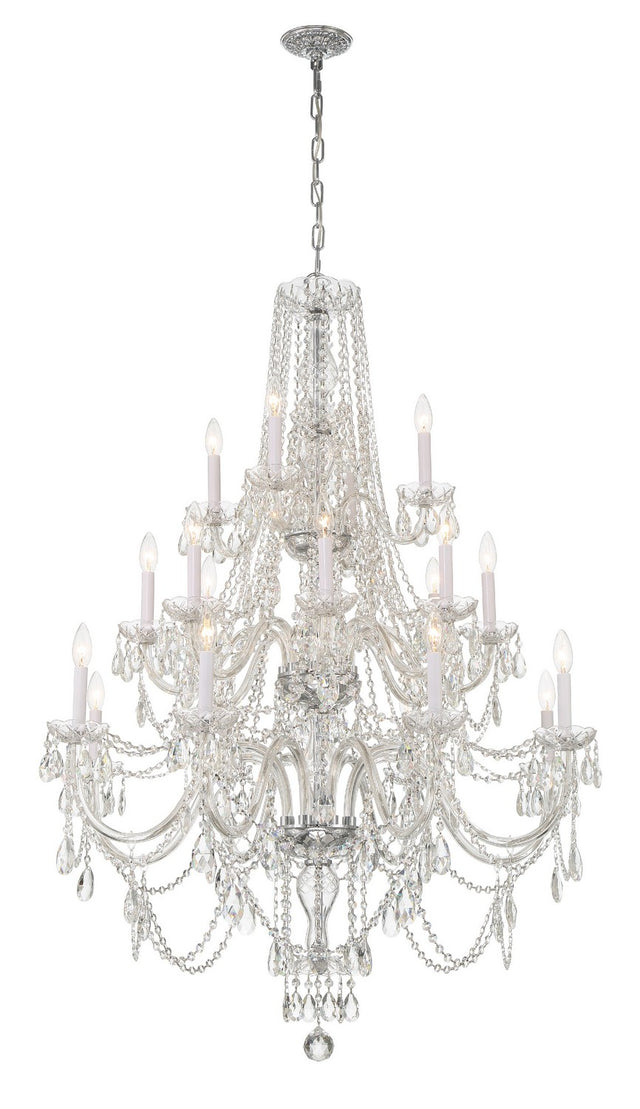 Traditional Crystal Outdoor (Damp) Chandelier by Crystorama