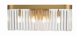 Buy modern-gold-with-glass-rods-glass-and-clear-shade Emory Vanity by Crystorama