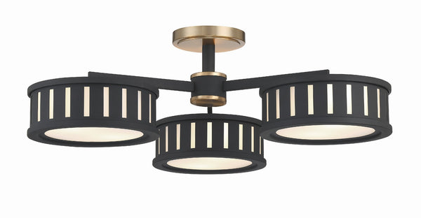 Kendal Outdoor (Damp) Semi-Flush Mount Ceiling Light by Crystorama