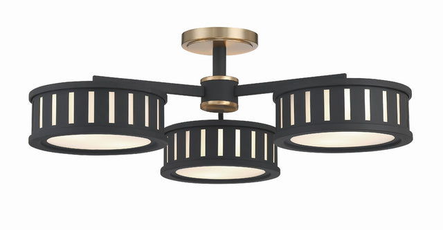 Kendal Outdoor (Damp) Flush Mount Ceiling Light by Crystorama