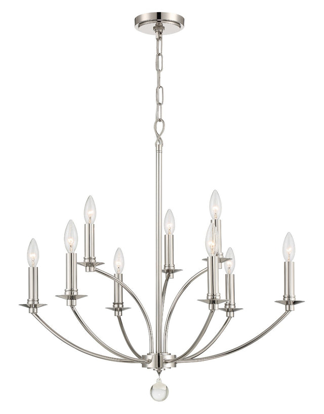 Mila Outdoor (Damp) Chandelier by Crystorama