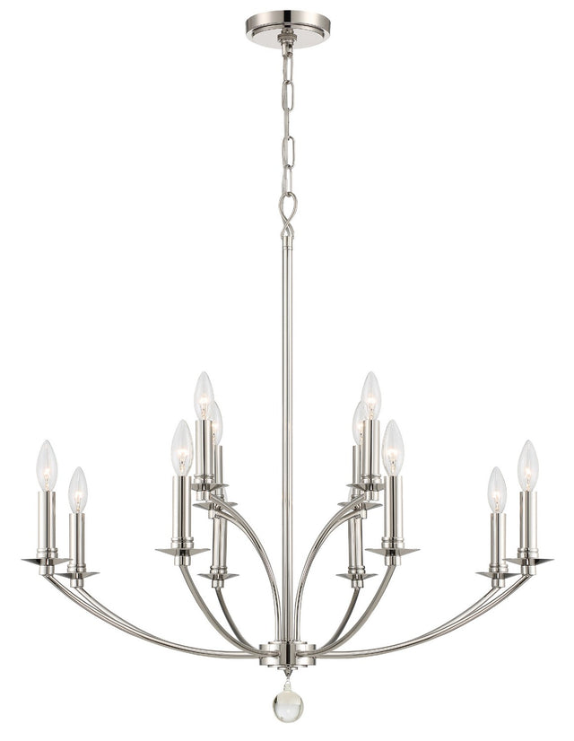 Mila Outdoor (Damp) Chandelier by Crystorama