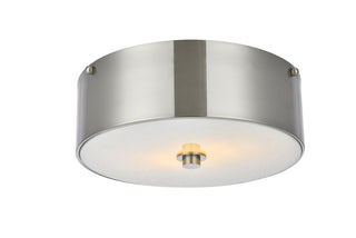 Buy burnished-nickel Hazen Flush Mount Ceiling Light by Elegant Lighting
