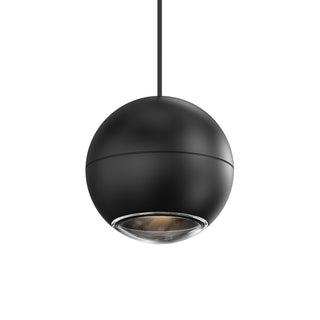 Buy textured-black-with-clear-acrylic-glass Hemisphere Outdoor (Damp) Pendant by Sonneman