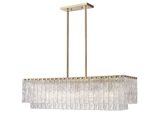 Buy modern-gold-with-clear-glass Glacier Chandelier by Z-Lite