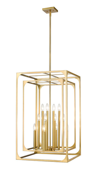 Buy rubbed-brass Easton Outdoor (Damp) Chandelier by Z-Lite