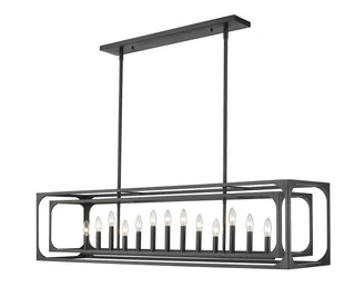Buy matte-black-with-matte-black-glass Easton Outdoor (Damp) Chandelier by Z-Lite