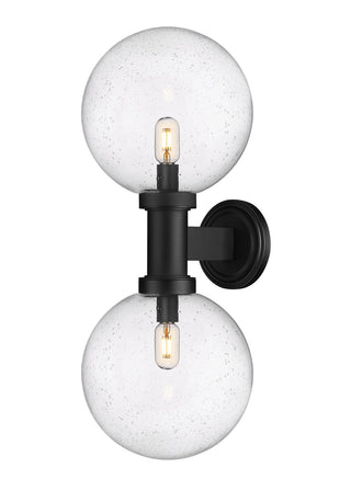 Buy black-with-clear-seedy-glass-and-clear-seedy-shade Laurent Outdoor (Wet) Sconce by Z-Lite