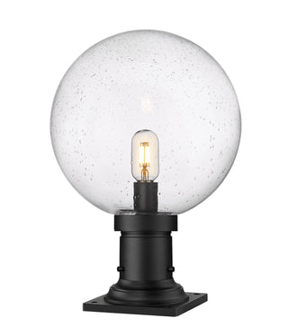 Buy black-with-clear-seedy-glass-and-clear-seedy-shade Laurent Outdoor (Wet) Pier Mounted Fixture by Z-Lite