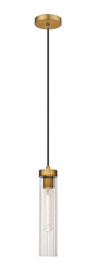 Buy rubbed-brass-with-clear-glass-and-clear-shade Beau Outdoor (Damp) Pendant by Z-Lite