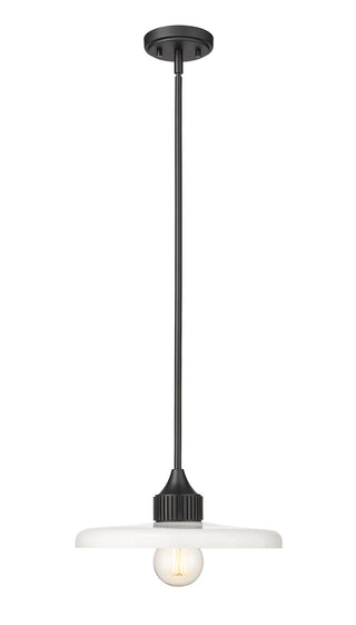Buy matte-black-with-gloss-opal-glass-and-opal-shade Paloma Outdoor (Damp) Pendant by Z-Lite