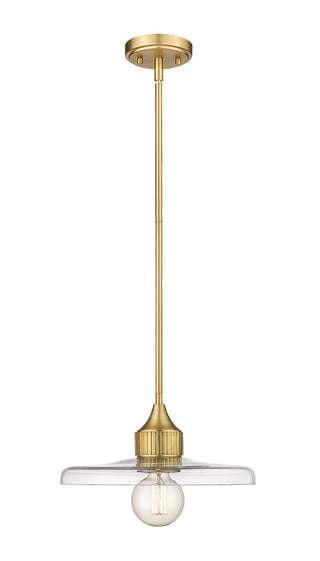 Buy olde-brass-with-clear-glass-and-clear-shade Paloma Outdoor (Damp) Pendant by Z-Lite