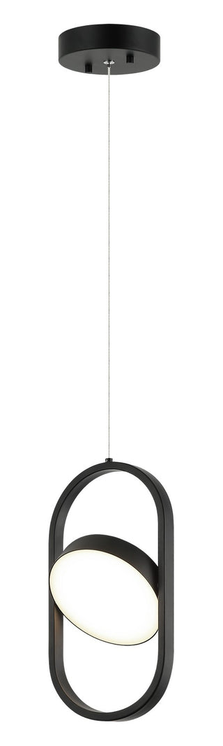 Buy black-with-frosted-white-glass-glass Kennedy Pendant by Matteo Lighting
