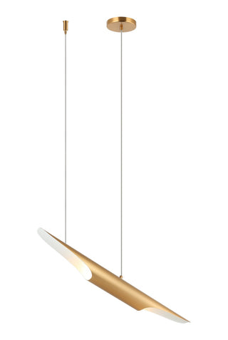 Buy aged-gold-brass Stylus Chandelier by Matteo Lighting