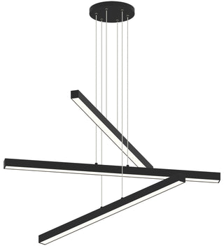 Buy matte-black-and-white-shade Presley Chandelier by Matteo Lighting