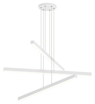 Buy matte-white-and-white-shade Presley Chandelier by Matteo Lighting