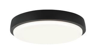 Buy matte-black-with-white-acrylic-glass Zane Flush Mount Ceiling Light by Matteo Lighting