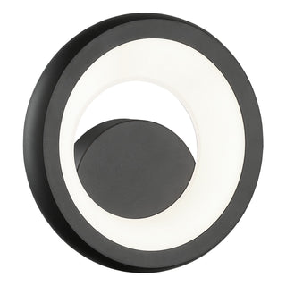 Buy matte-black-with-white-acrylic-glass Maverick Sconce by Matteo Lighting
