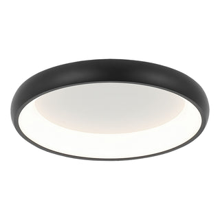 Buy matte-black-with-white-acrylic-glass-and-metal-shade Maverick Flush Mount Ceiling Light by Matteo Lighting