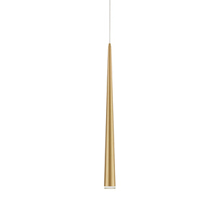 Buy brushed-gold-with-acrylic-diffuser-glass-and-brass-gold-shade Mina Pendant by Kuzco Lighting