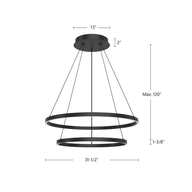 Kuzco Lighting-CH87232-BK|ALT|1