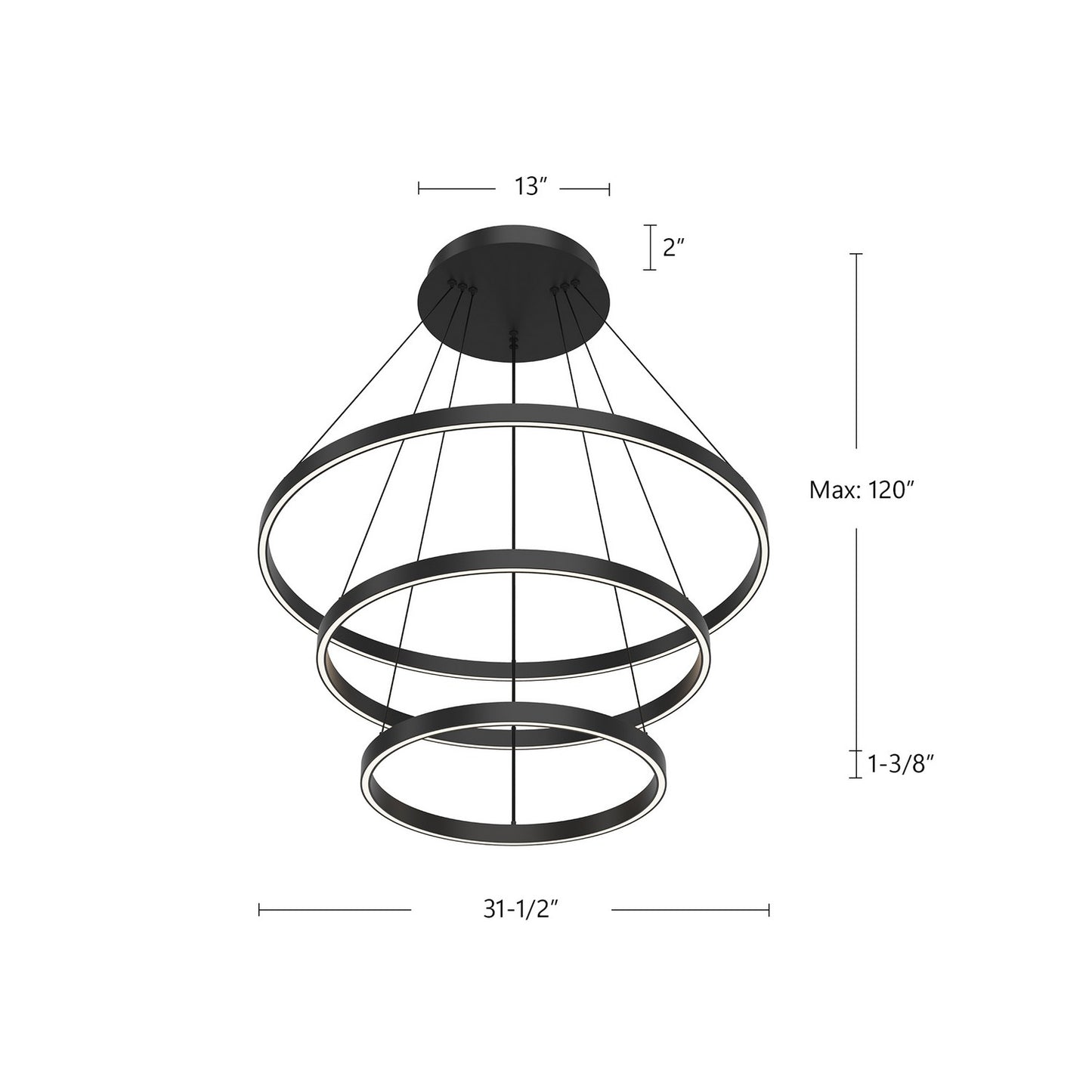 Kuzco Lighting-CH87332-BK|ALT|1