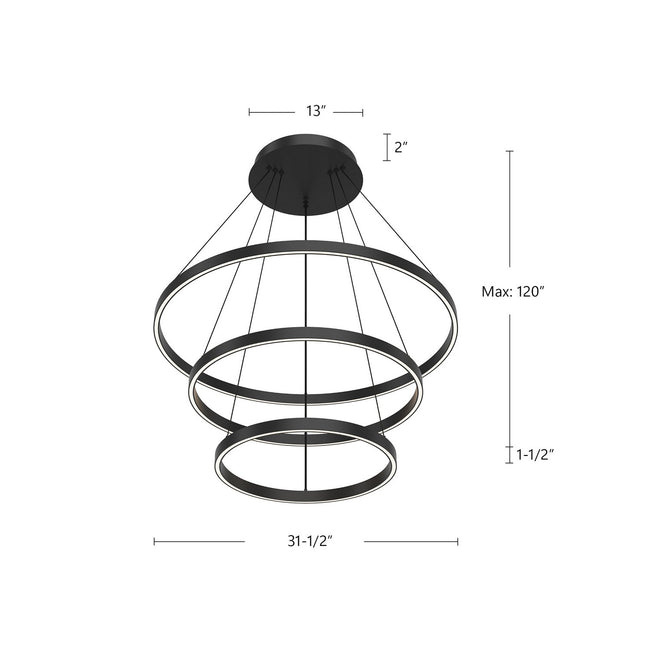 Kuzco Lighting-CH87932-BK|ALT|1