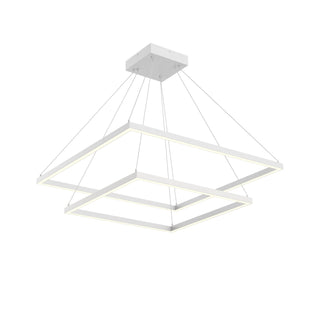 Buy white-with-frosted-silicone-diffuser-glass Piazza Chandelier by Kuzco Lighting