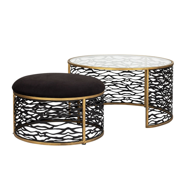 Kato Coffee Table and Ottoman by Varaluz