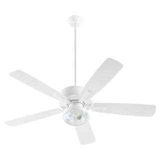 Buy studio-white-finish-with-studio-white-blades Ovation Patio Outdoor (Wet) Ceiling Fan by Quorum