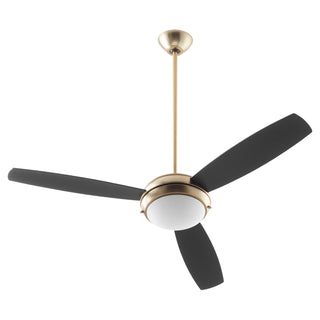 Buy aged-brass-finish-with-walnut-and-reversible-matte-black-blades Expo Ceiling Fan by Quorum