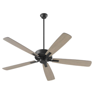 Buy matte-black-finish-with-matte-black-and-reversible-weathered-gray-blades Ovation Ceiling Fan by Quorum