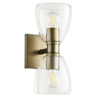 Buy dark-brass Relo Outdoor (Damp) Sconce by Quorum