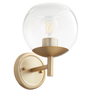 Buy aged-brass Lyon Outdoor (Damp) Sconce by Quorum