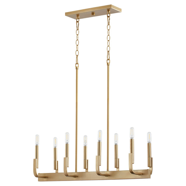 Tempo Outdoor (Damp) Chandelier by Quorum