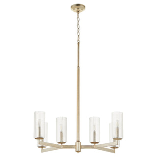 Buy aged-silver-leaf Merrick Outdoor (Damp) Chandelier by Quorum