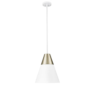 Buy matte-white-modern-gold Annos Pendant by Millennium