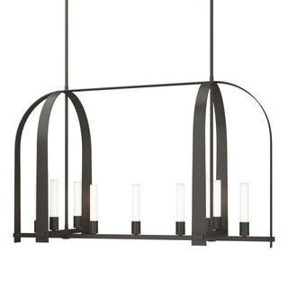 Buy dark-smoke-with-frosted-glass-fd-glass-and-frosted-shade Triomphe Pendant by Hubbardton Forge