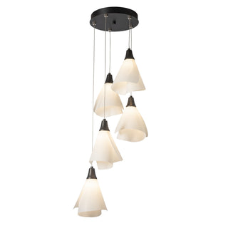 Buy oil-rubbed-bronze-with-spun-frost-sh-glass-and-frosted-shade Mobius Pendant by Hubbardton Forge