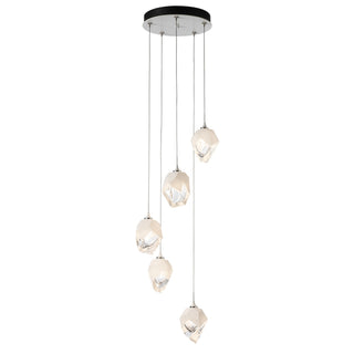 Buy white-with-white-crystal-wp-glass-and-white-shade Chrysalis Pendant by Hubbardton Forge