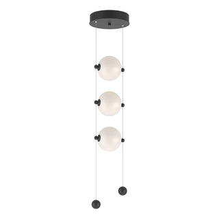 Buy black-with-opal-glass-gg-glass-and-opal-shade Abacus Pendant by Hubbardton Forge
