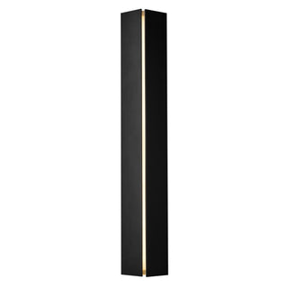 Buy black-with-ivory-art-glass-cc-glass-and-white-shade Gallery Sconce by Hubbardton Forge
