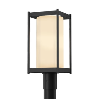 Buy coastal-black-with-opal-glass-gg-glass-and-opal-shade Cela Post Lantern by Hubbardton Forge