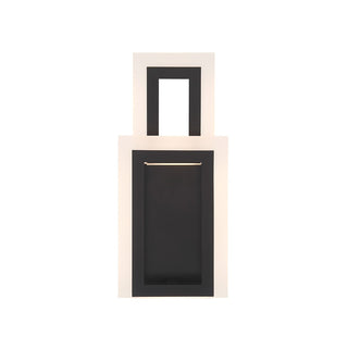 Buy black-with-frosted-white-glass-and-frosted-shade Inizio Sconce by Eurofase